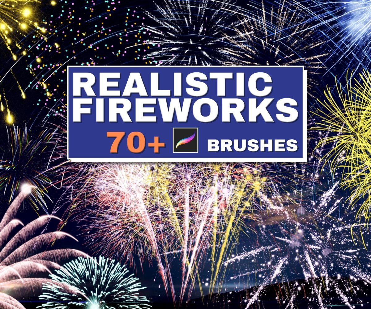 free fireworks brush procreate