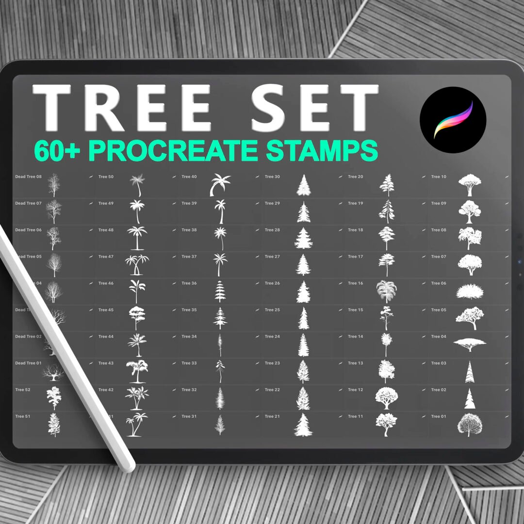 procreate tree brushes free