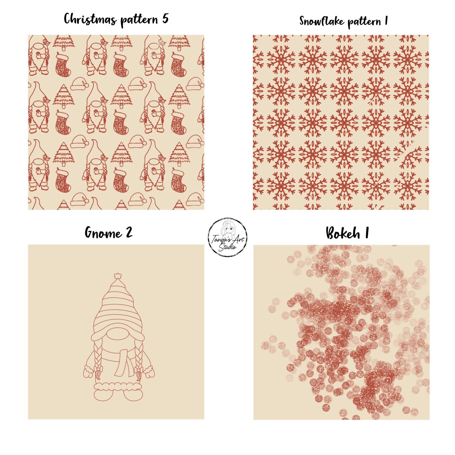 Free Christmas Sample Brush Set for Procreate - LIBRIUM