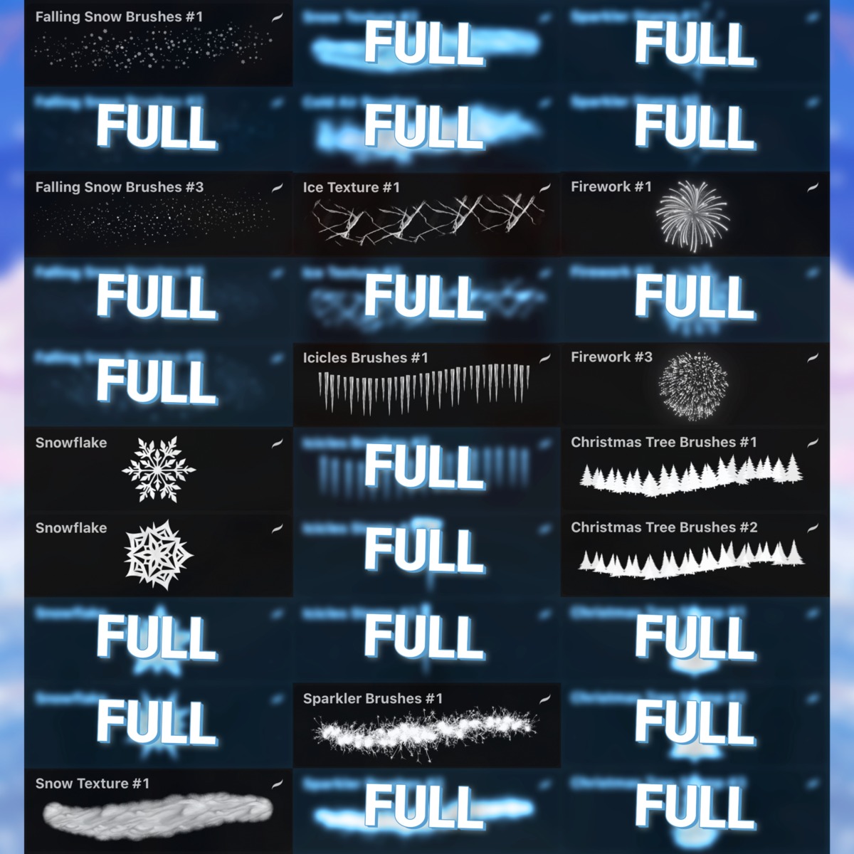 Free Christmas Brushes Set for Procreate - LIBRIUM