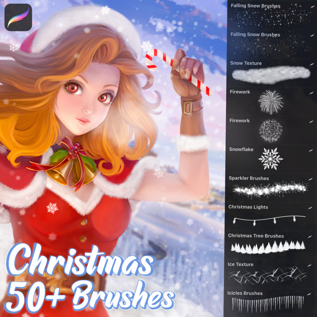 Free Christmas Brushes Set for Procreate - LIBRIUM