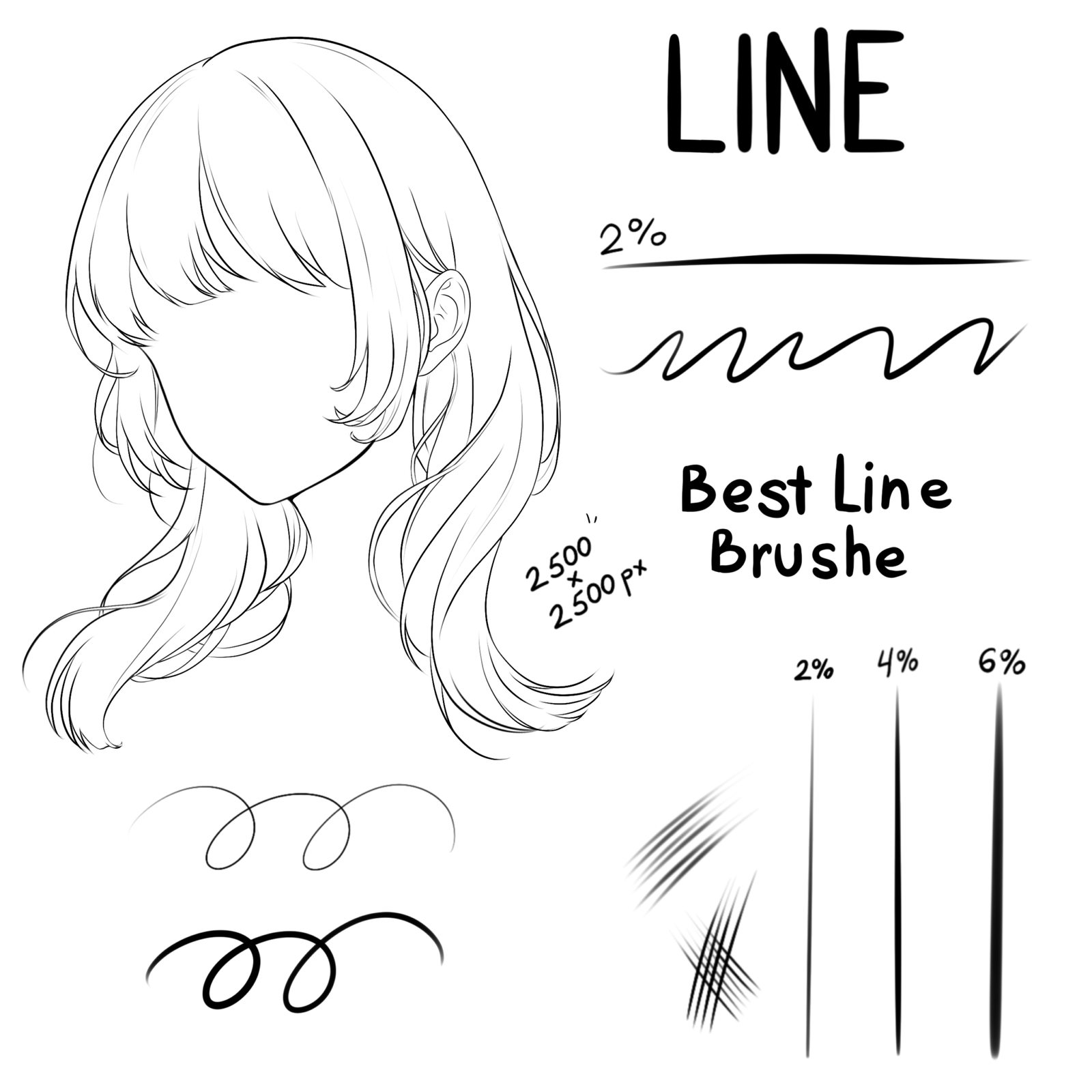 Free Anime basic pack for procreate - LIBRIUM