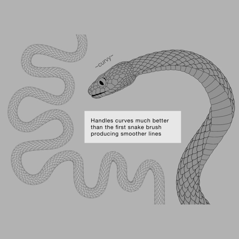 Free Snake Scale Brush 2 for Procreate - LIBRIUM