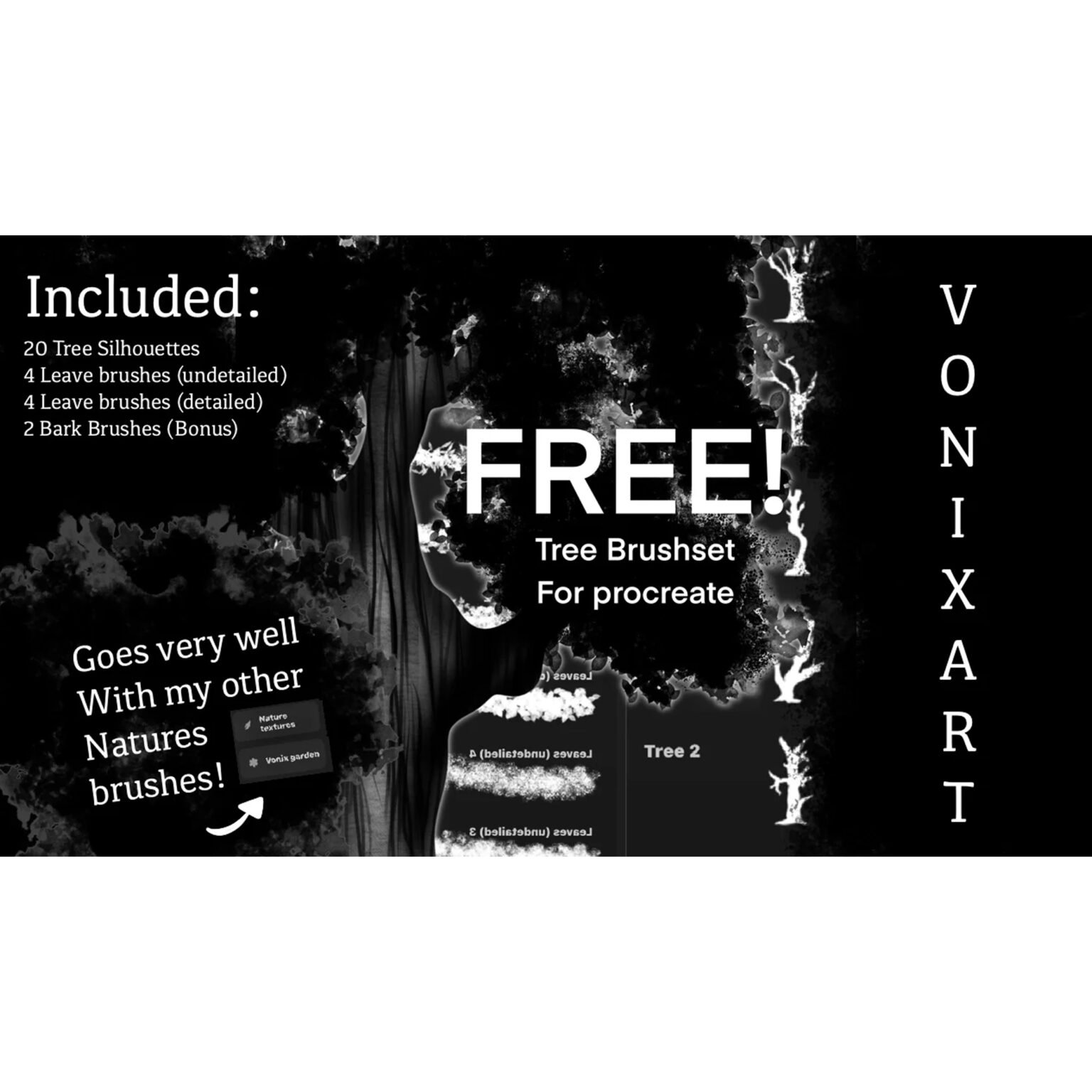 30 Free Tree Brushes for Procreate - LIBRIUM