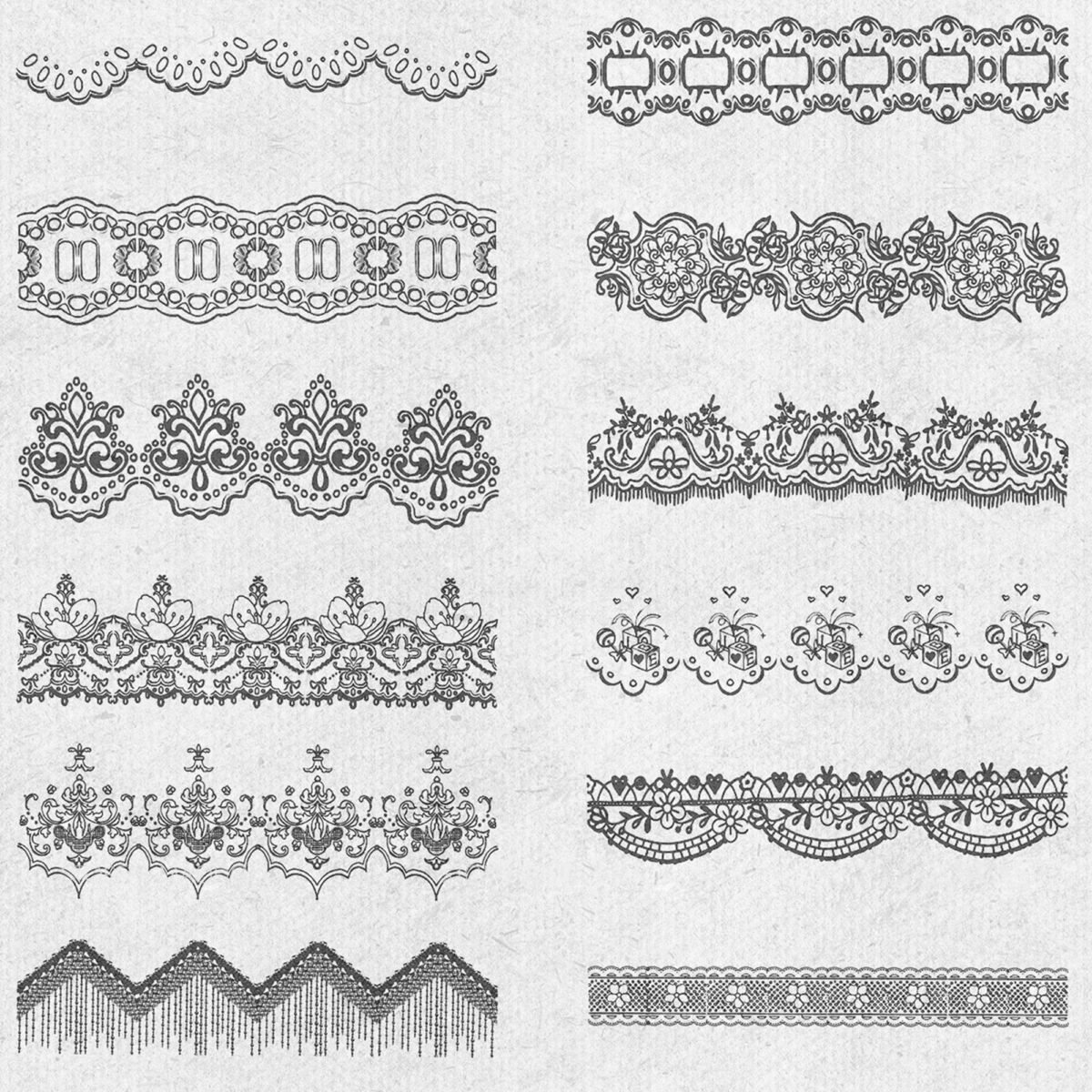 Free Lace & Delicate Pattern Brushes for Procreate - LIBRIUM